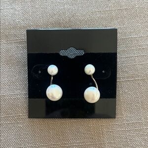 Silpada White Pearl Earrings